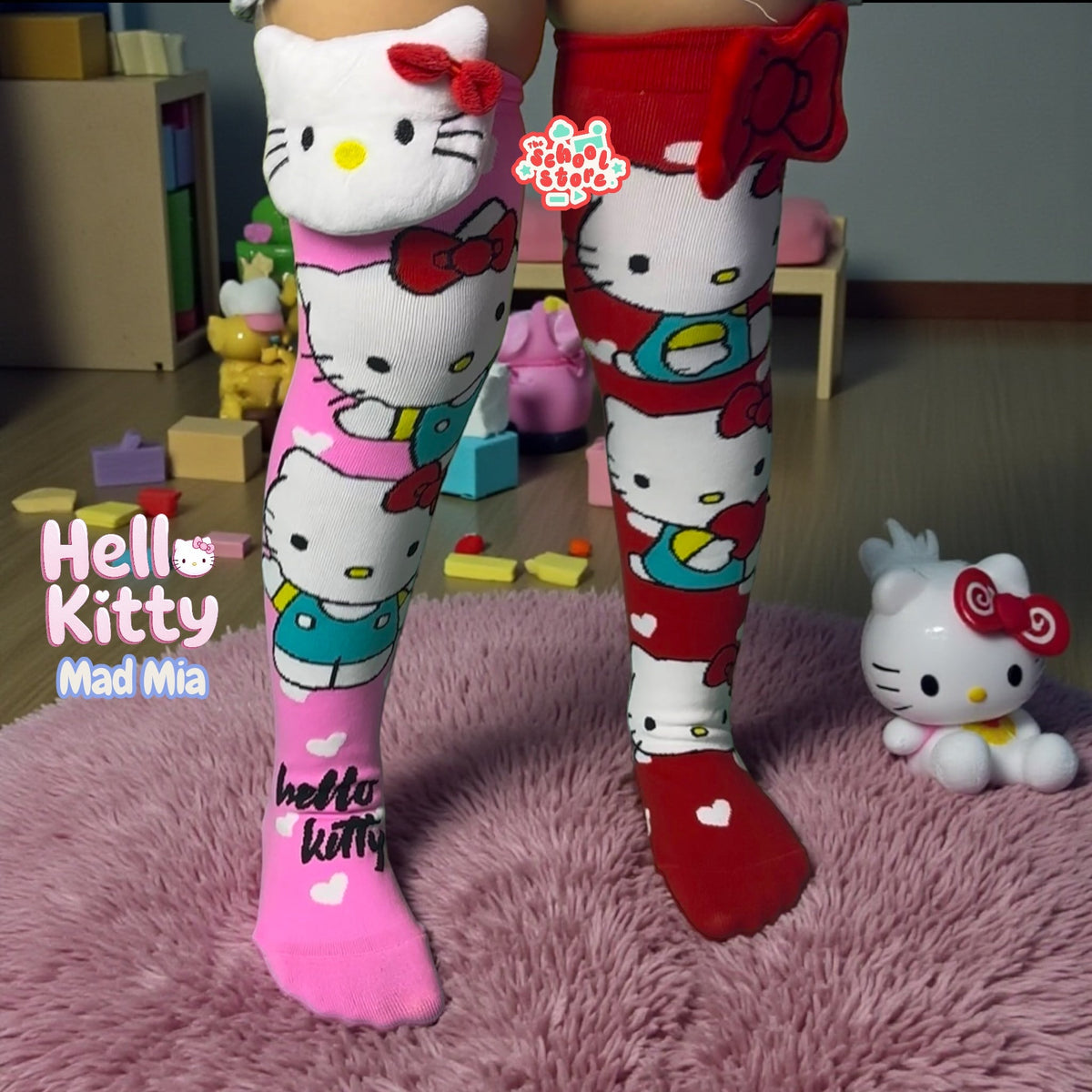 Hello Kitty Original 3D Socks Mad Mia ( Free size Fits All )