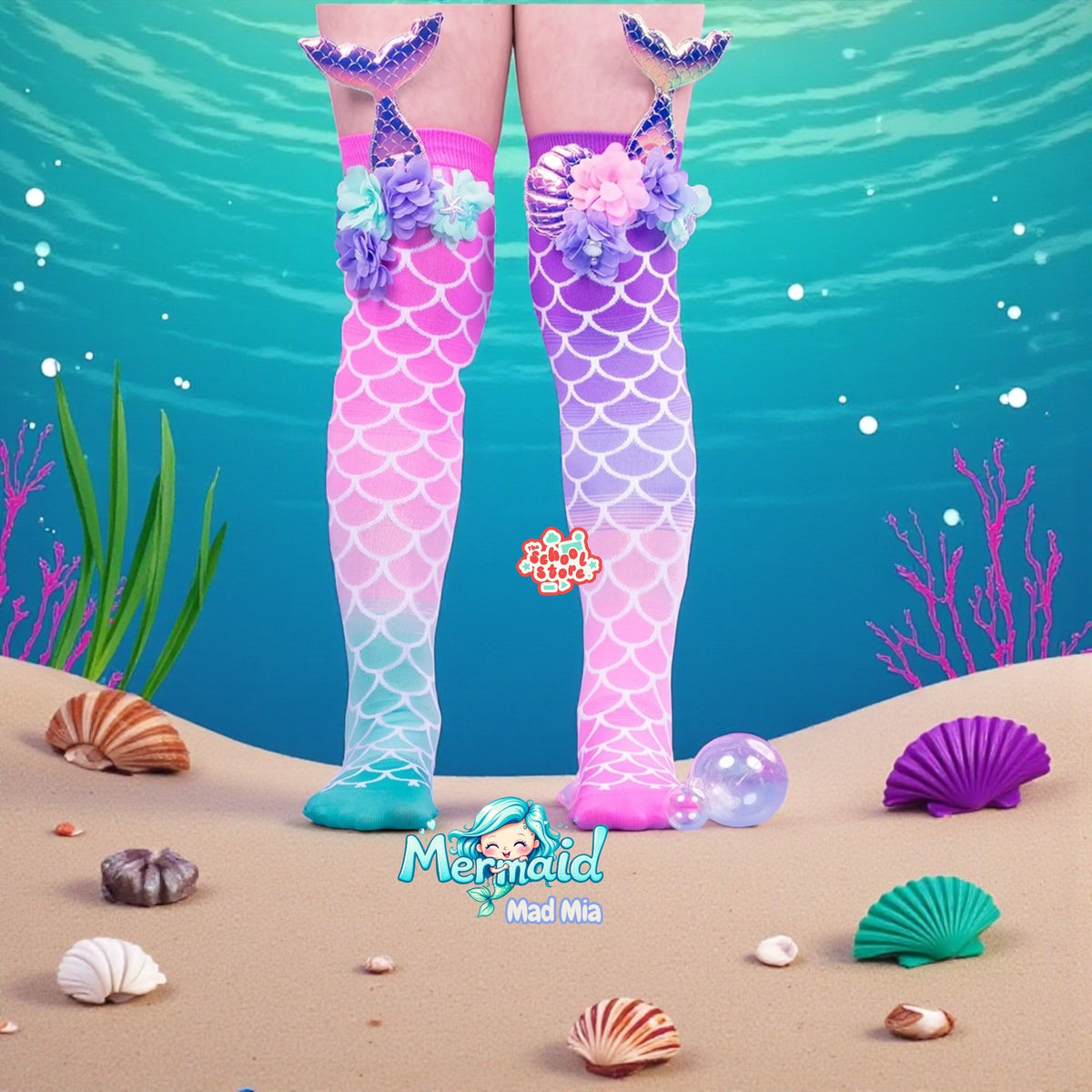 Mermaid Original 3D Socks Mad Mia ( Free size Fits All )