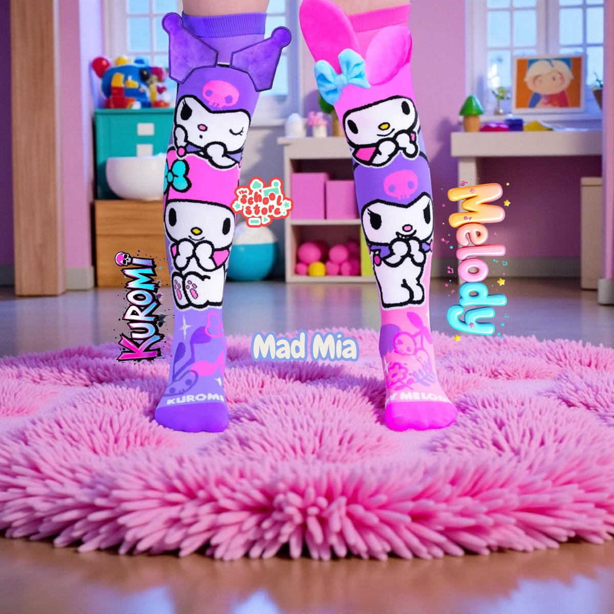 Melody Original 3D Socks Mad Mia ( Free Size Fits All )