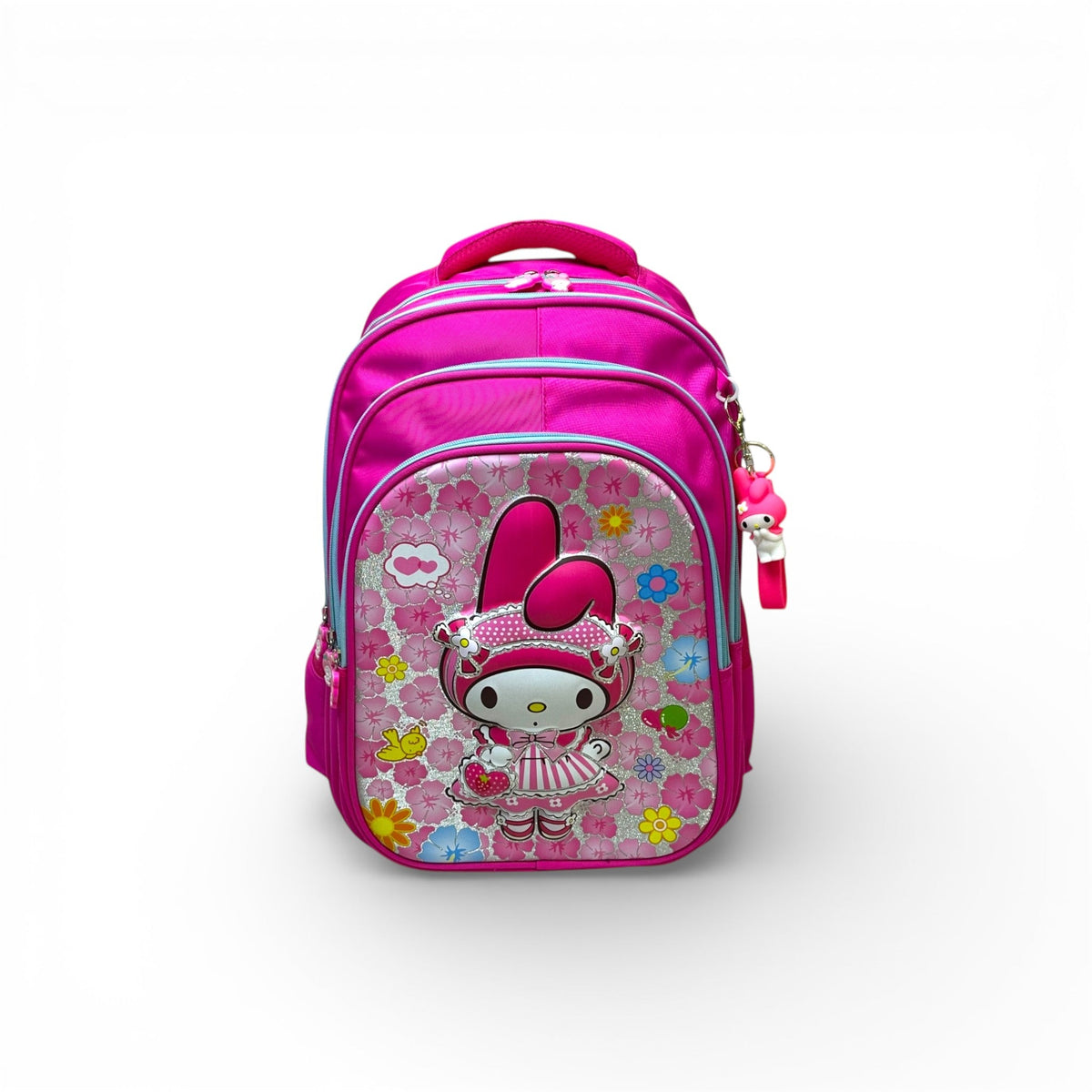 18 Inch 3D Melody School Bag For Grade 4 Till 8 Girls ( With Keychain )