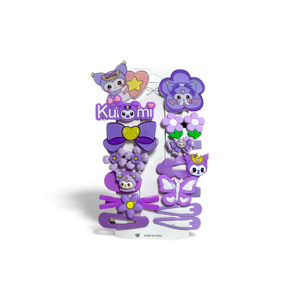 Kuromi Barrettes Hair Clip Set