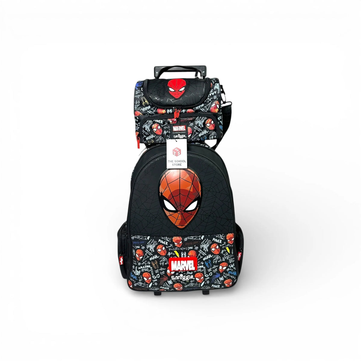 Original Spiderman 2 piece Trolley Bag bundle For Grade 1 Till 5 Boys