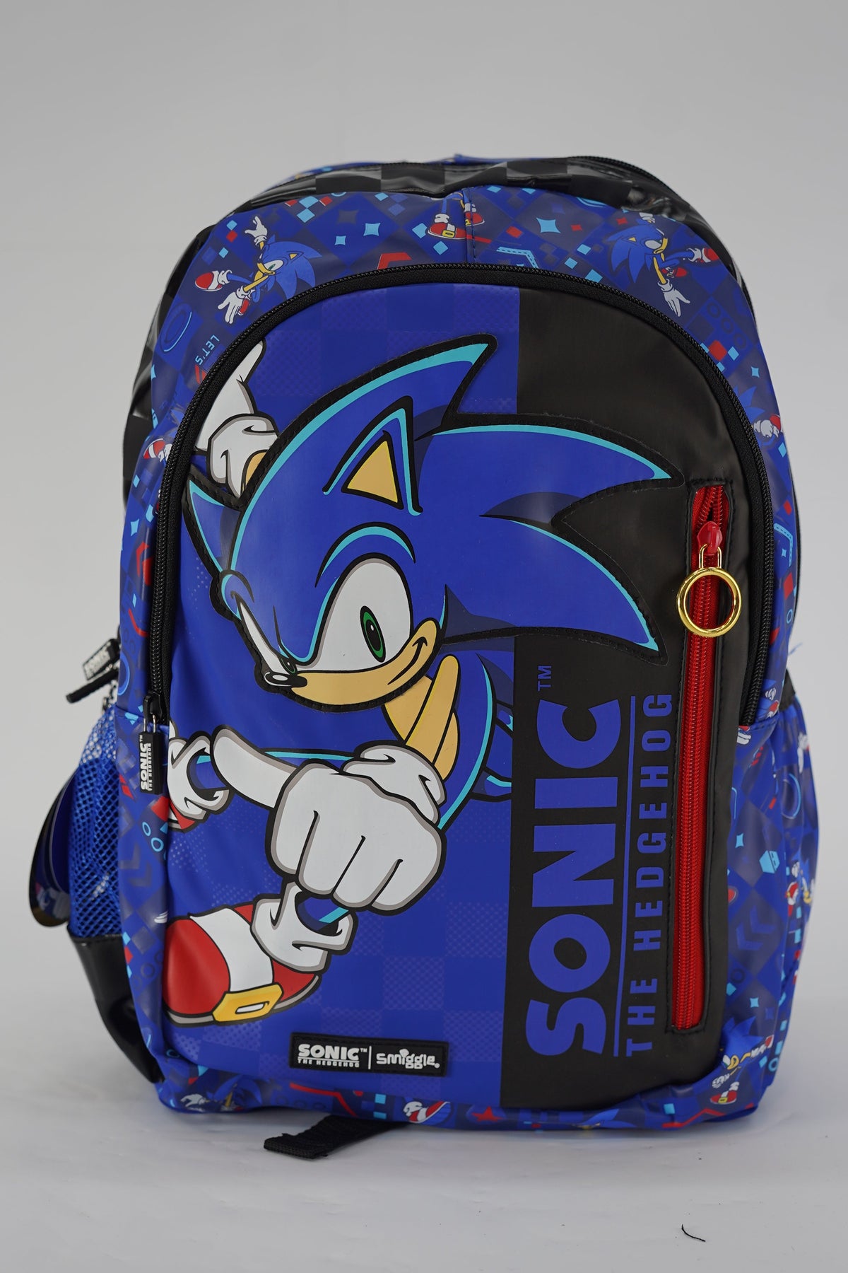 Original 17 Inch Sonic School Bagpack For Grade 1 Till Grade 5 Boys