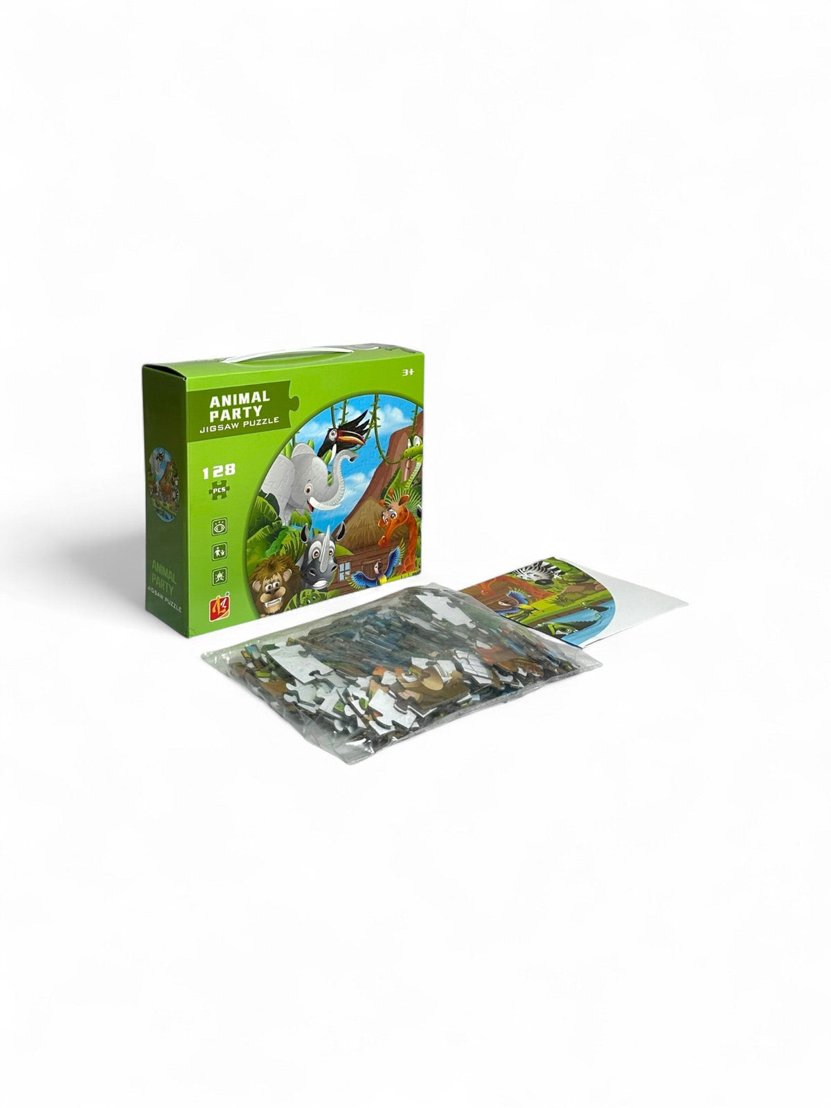 Animal Party Jigsaw Puzzle 128 PCS 3+Age