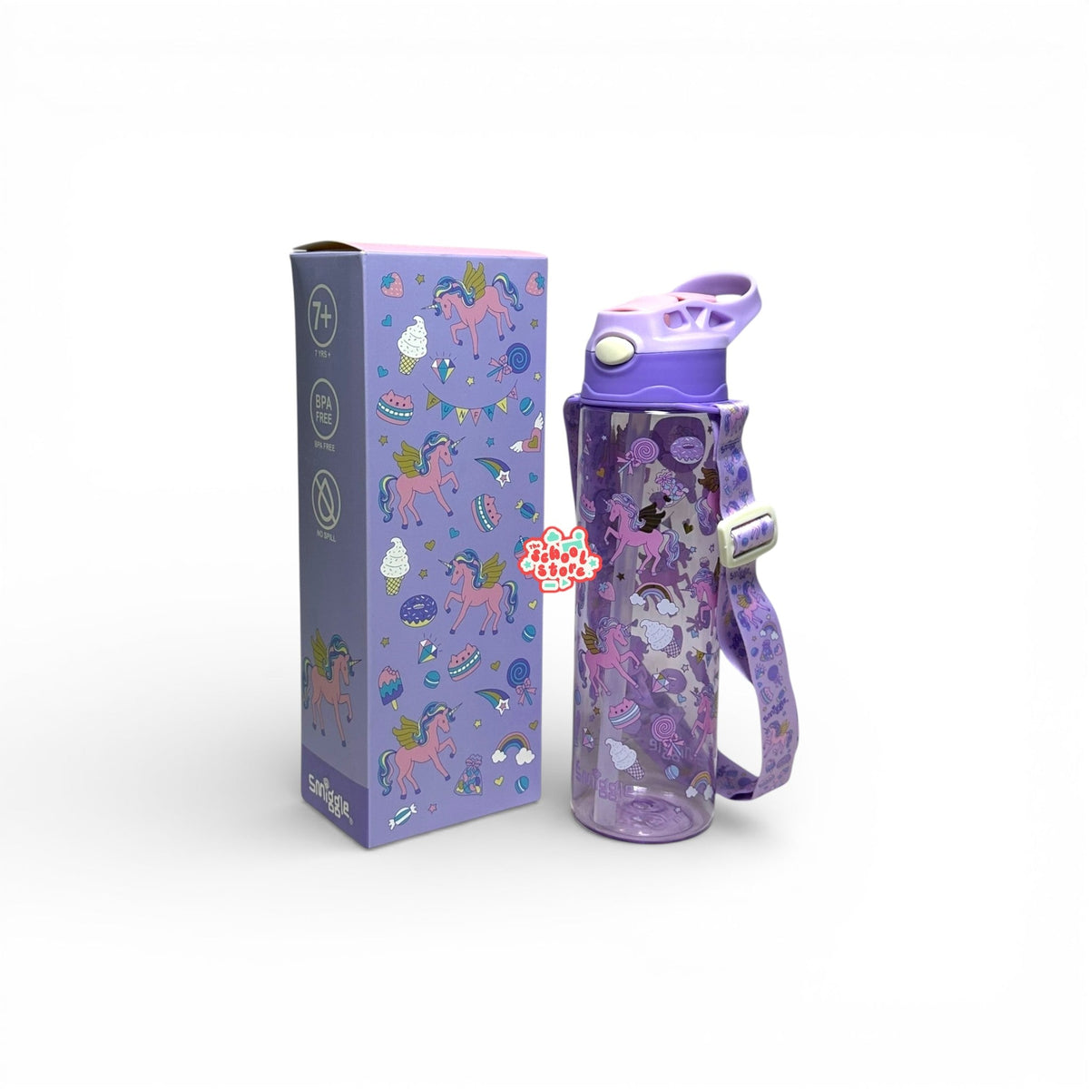 Unicorn BPA FREE Sipper Water Bottle 680ML/ 23FL OZ