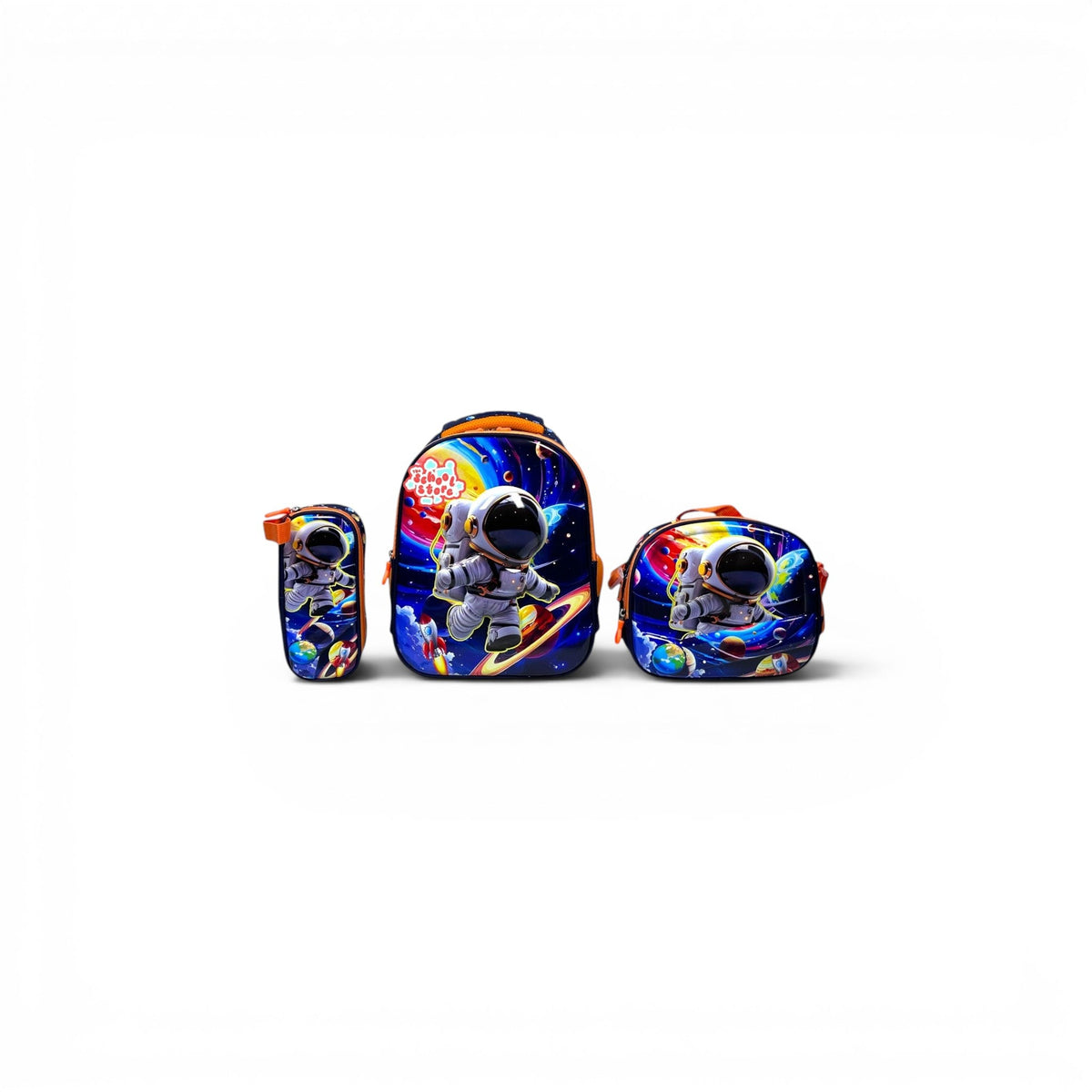 14 Inch 3D Space Astronaut 3 PCS School Bag For Nursery Till KG Boys 2328-13