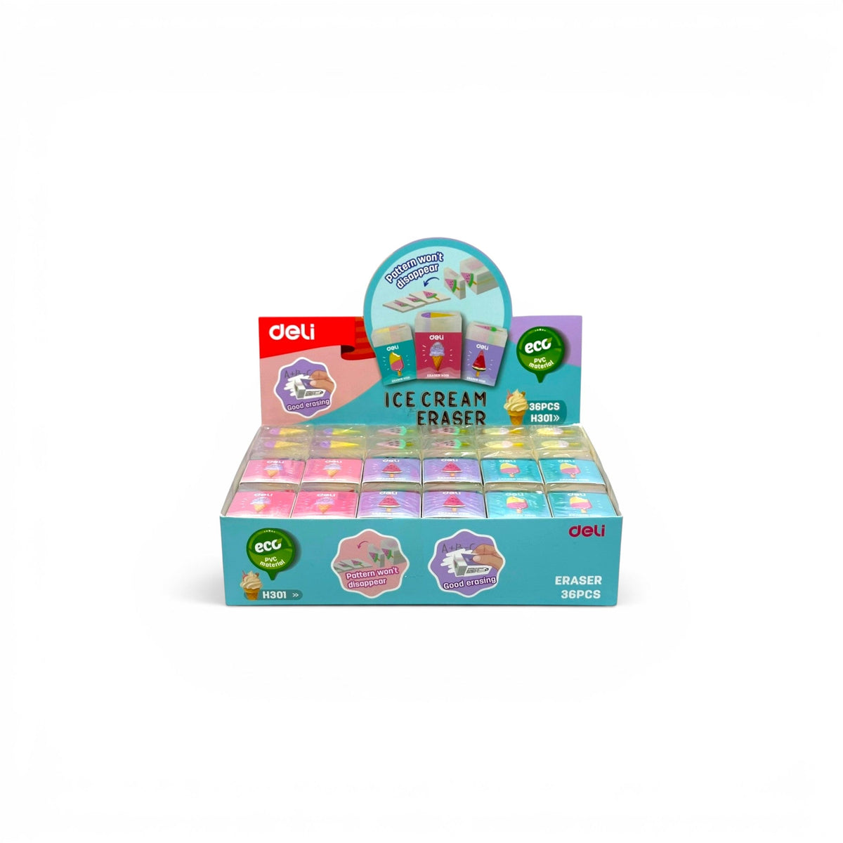 Ice Cream Eraser By Deli H301