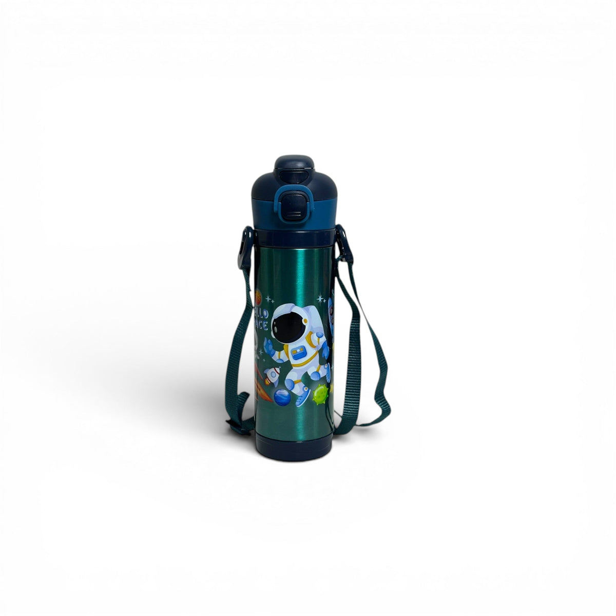 Space Astronaut Dual Sipper Stainless Steel Water Bottle 500ML