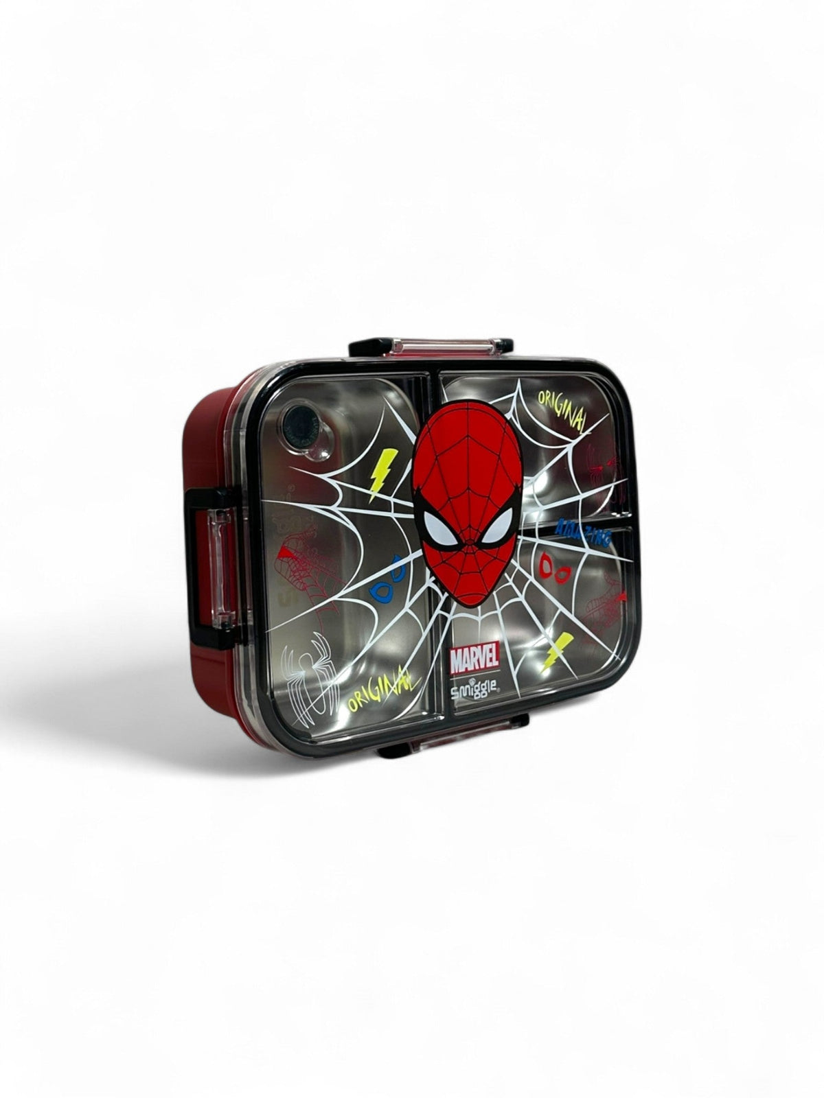 Spiderman 750ML Trio Large Stainless Steel Lunchbox - BPA Free