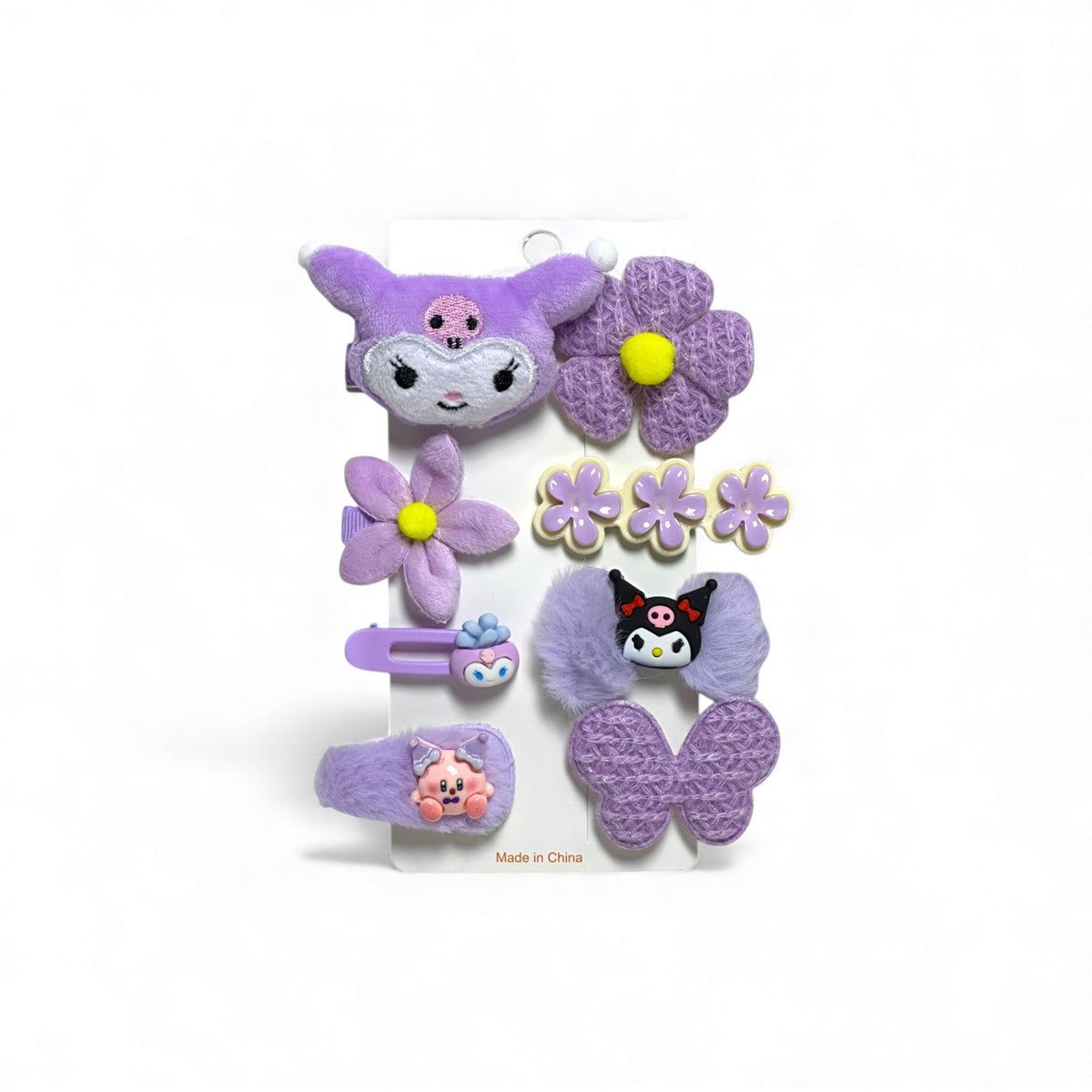Kuromi Barrettes Hair Clip Set