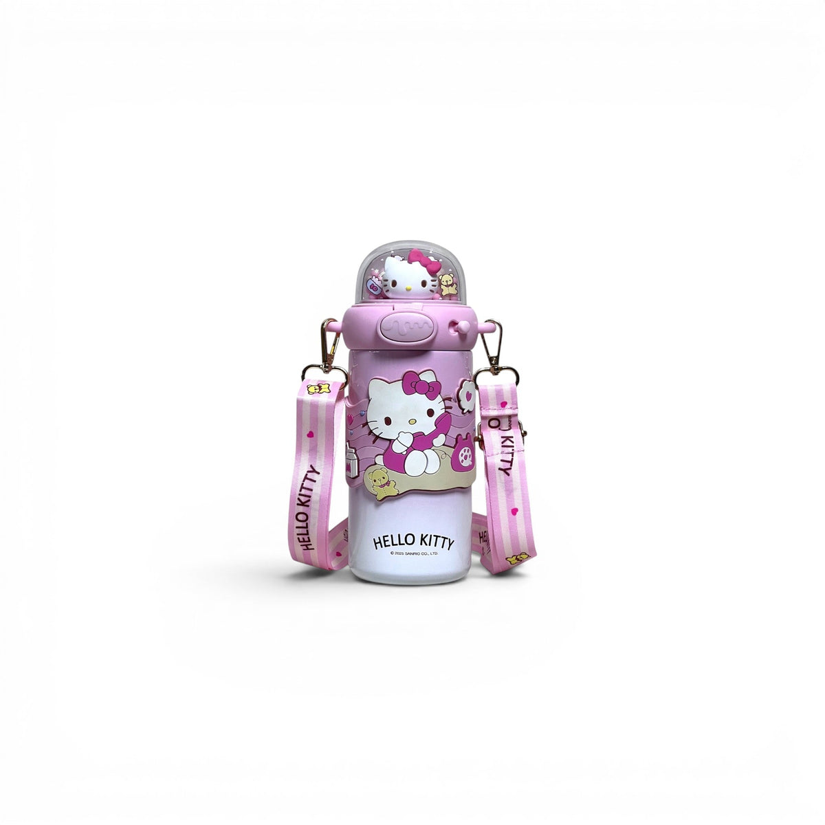 Hello Kitty Stainless Metal Sipper Water Bottle 580ML 3268