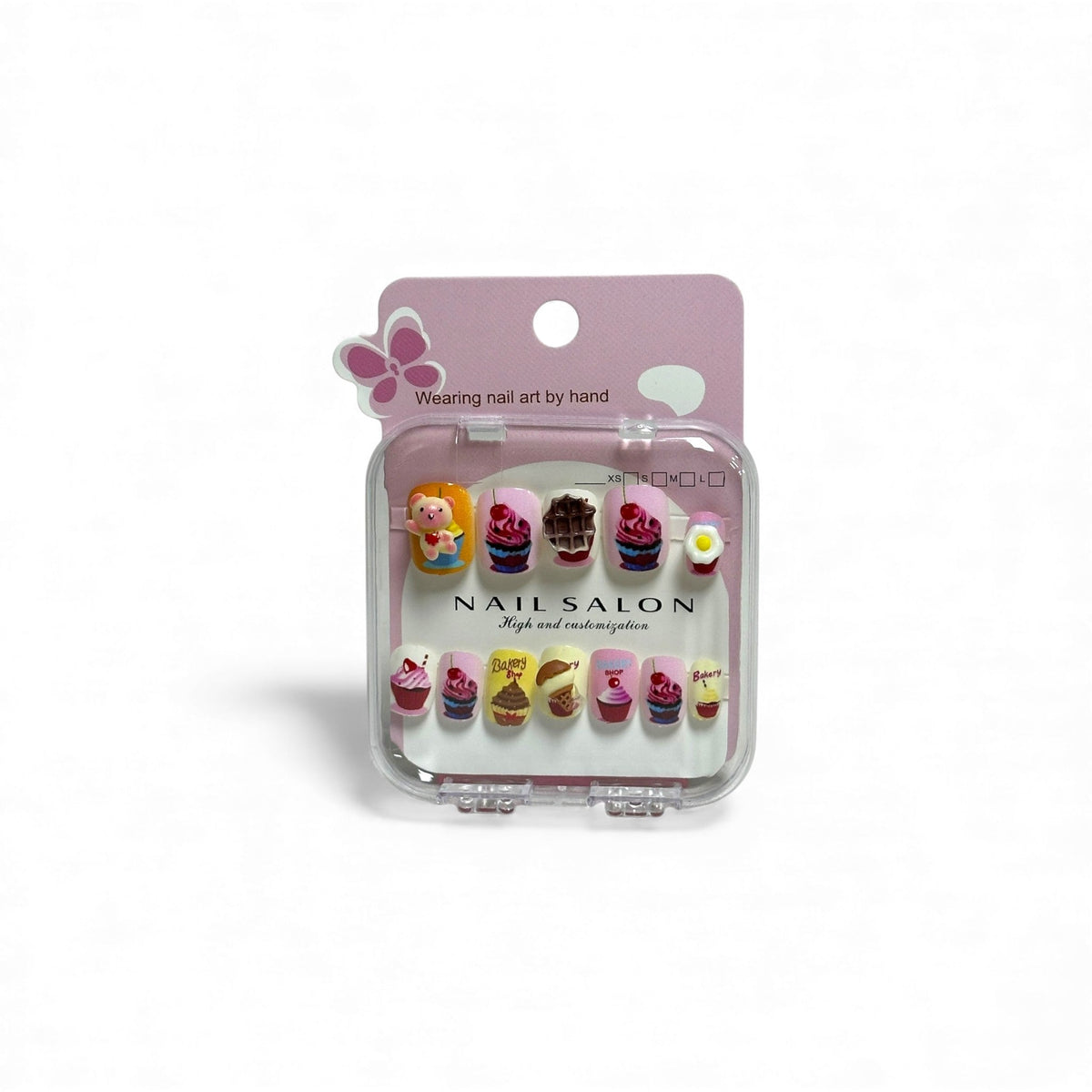 Cup Cake Nail Art Set