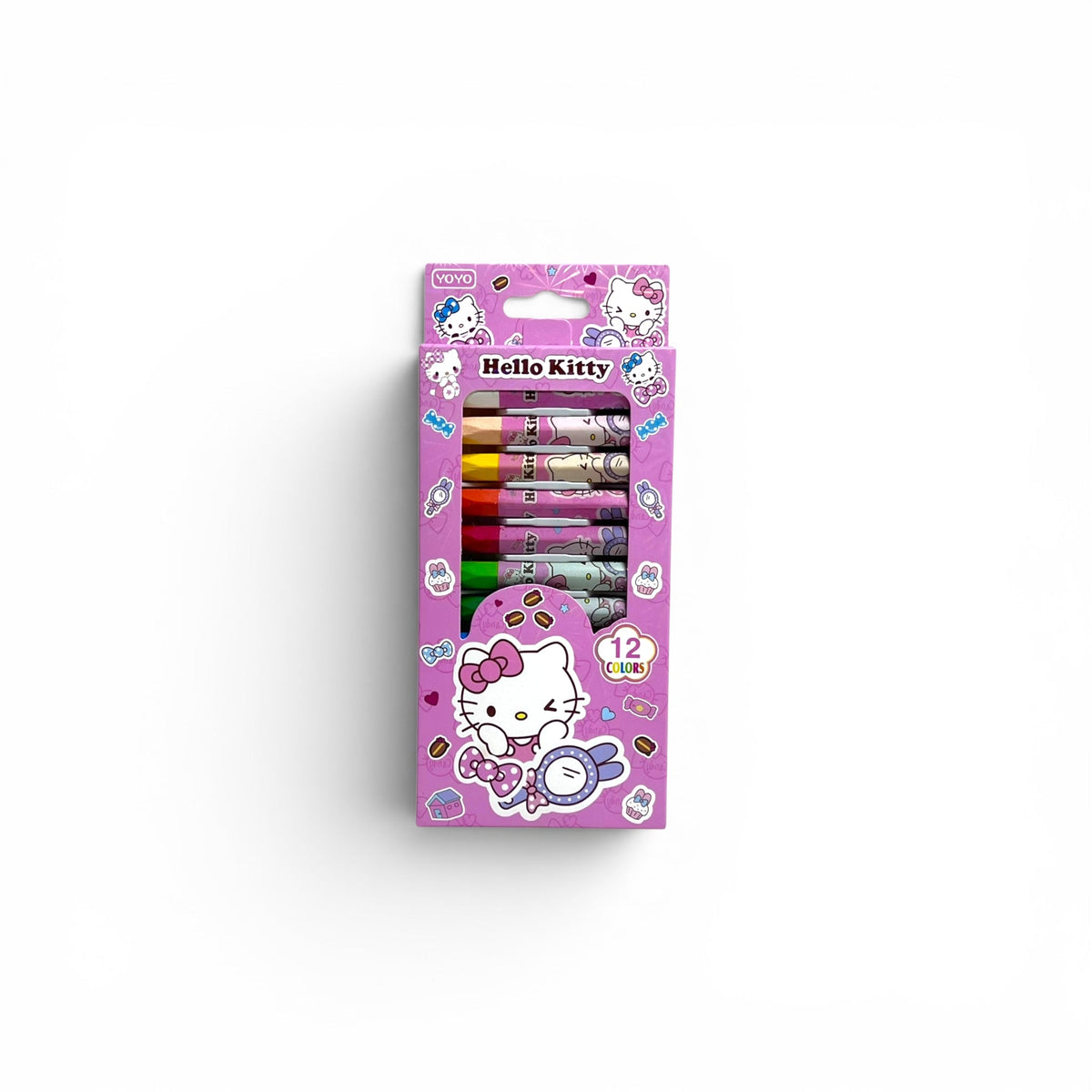 12 Pcs Hello Kitty Crayons