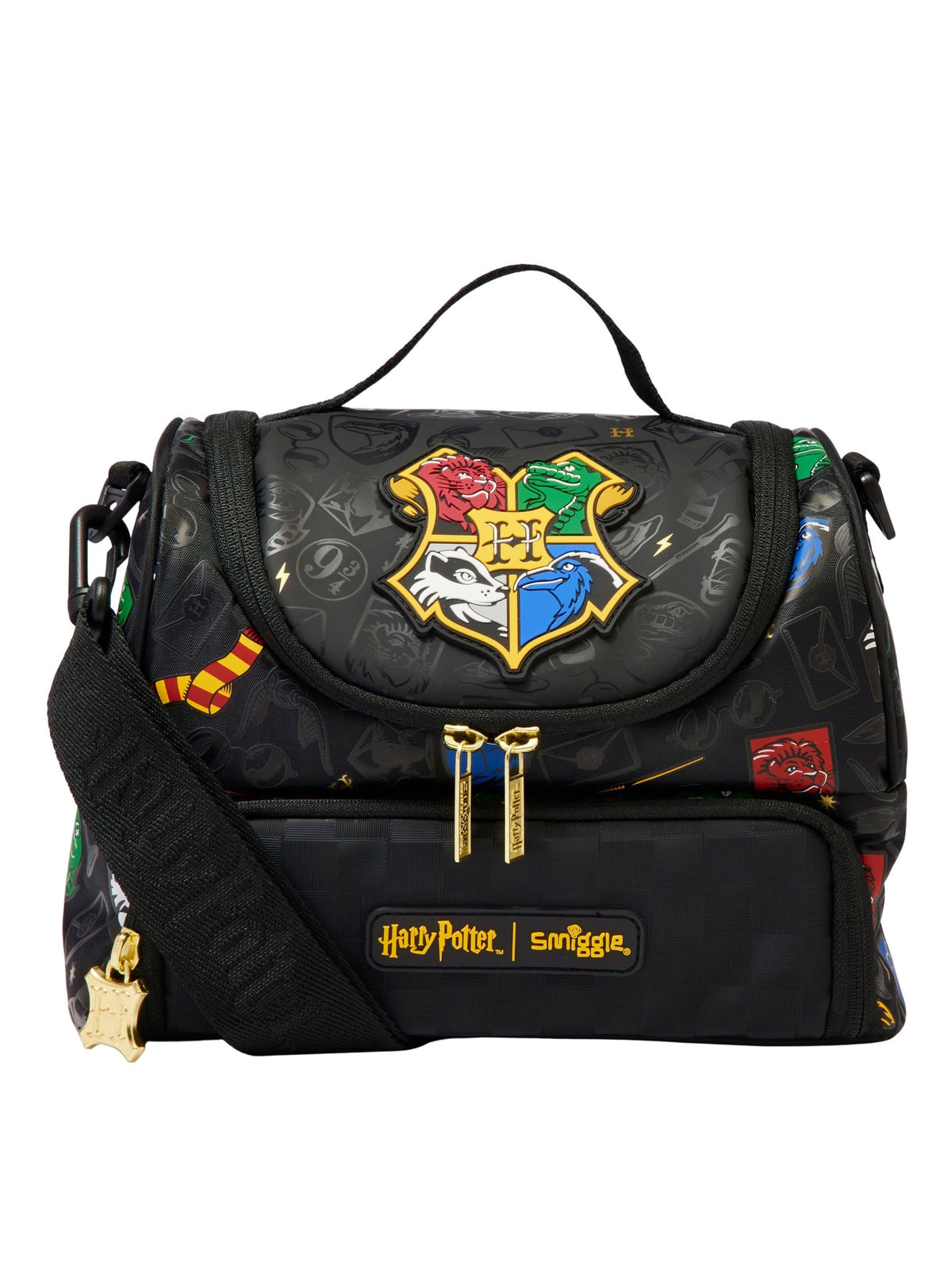 Original Harry Potter Double Compartment Lunchbox Bag With Strap