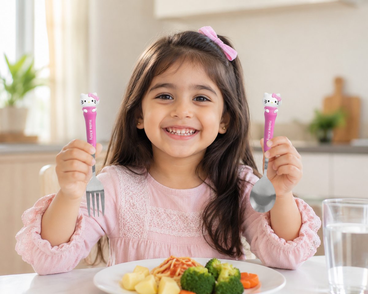 Hello Kitty Stainless Metal Cutlery