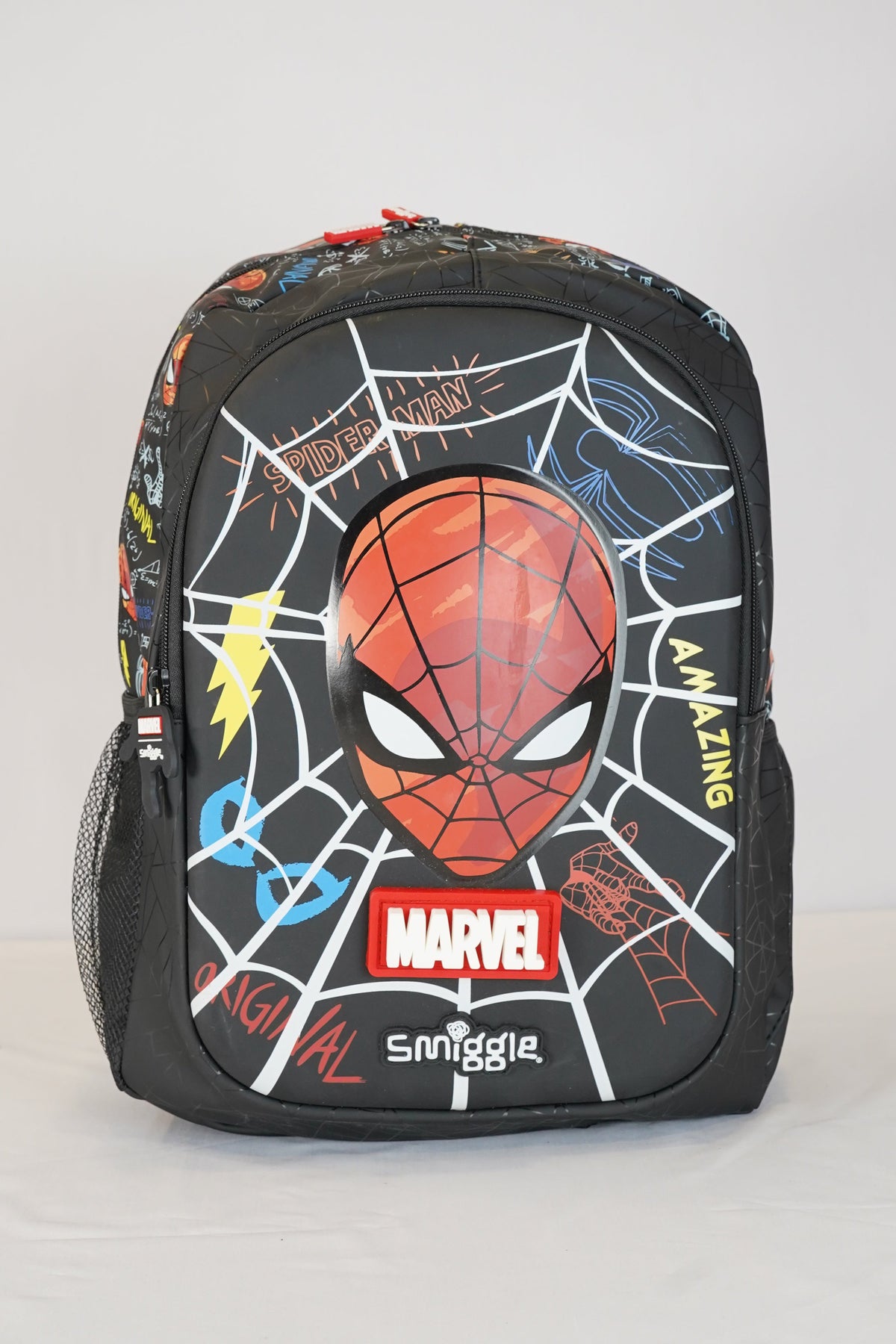 Original 17 Inch Spiderman School Bag For Grade 1 Till Grade 3 Boys