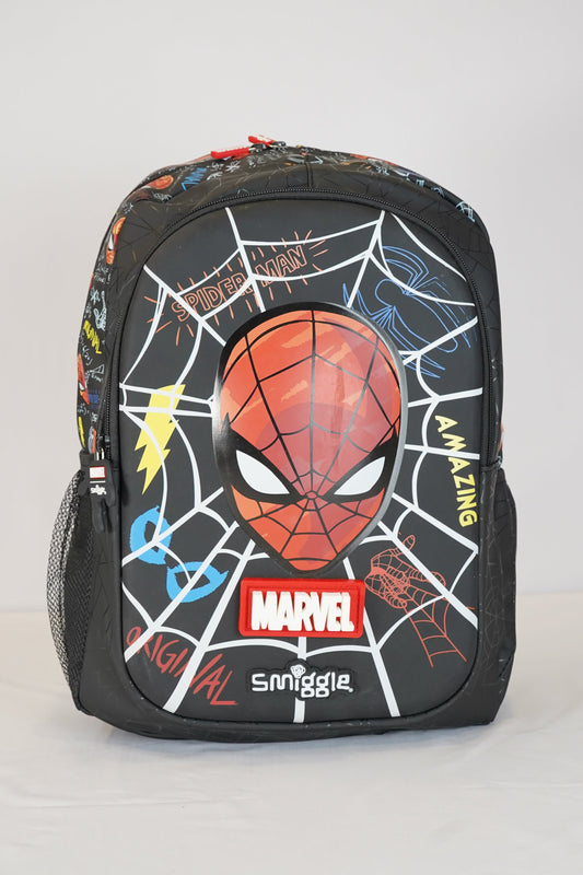 Original 17 Inch Spiderman School Bag For Grade 1 Till Grade 3 Boys
