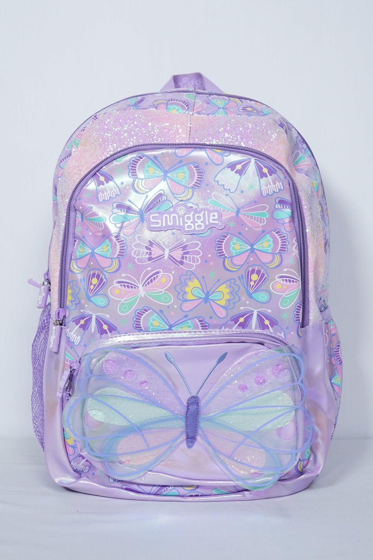 Original 18 Inch Butterfly School Bag For Grade 1 Till Grade 5 Girls