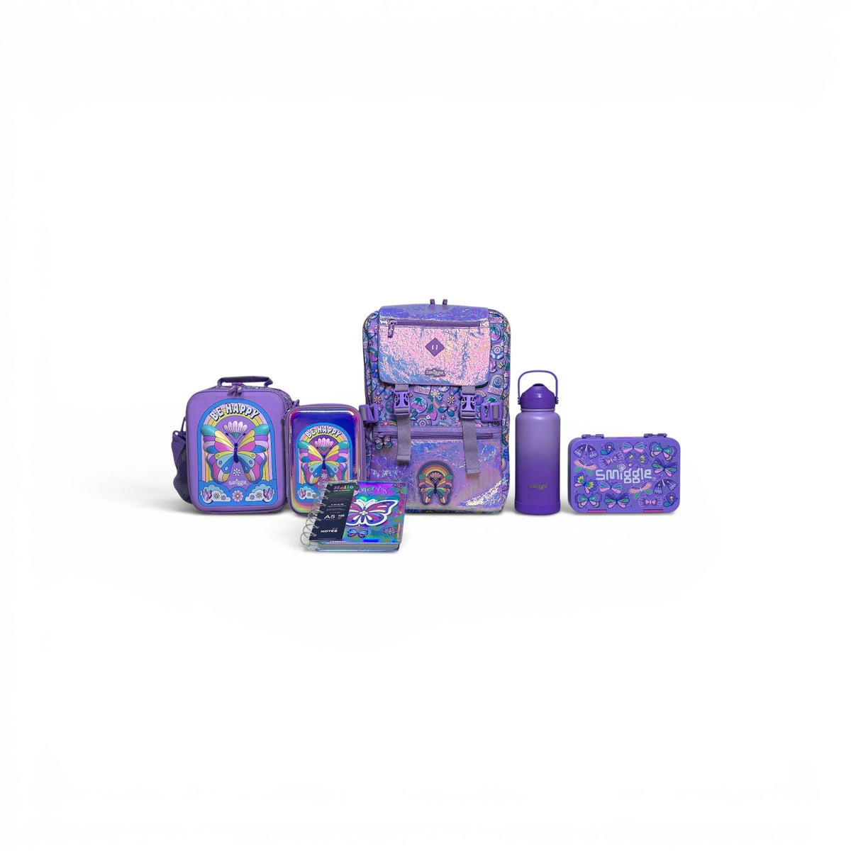 Butterfly 6-piece bundle For Grade 3Till 8 Girls