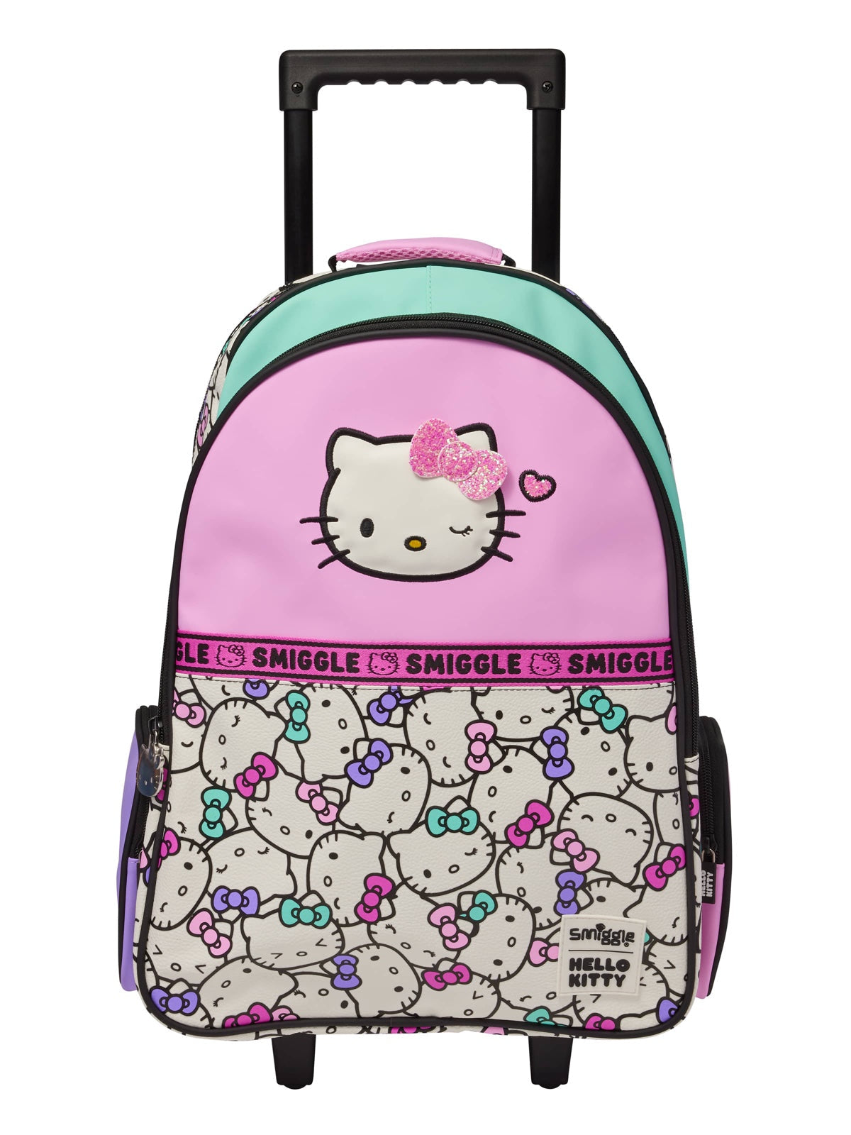 Original 20 Inch Hello Kitty Trolley School Bag Original for Grade 1 Till Grade 5 Girls