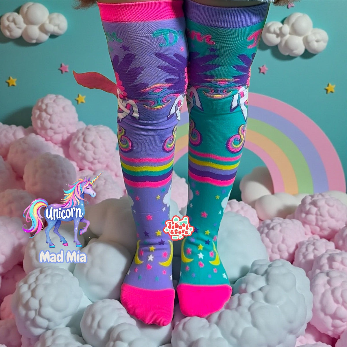 Unicorn Original 3D Socks Mad Mia ( Free size Fits All )