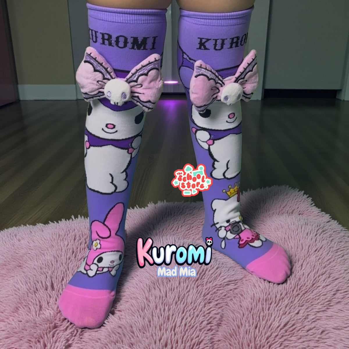 Kuromi Original 3D Socks Mad Mia ( Free size Fits All )
