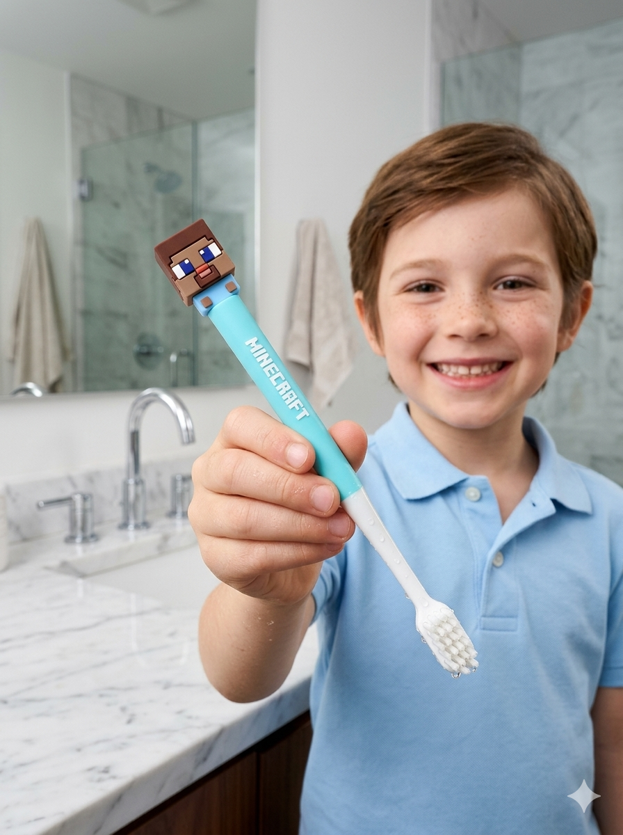 Minecraft Soft Flocking Toothbrush