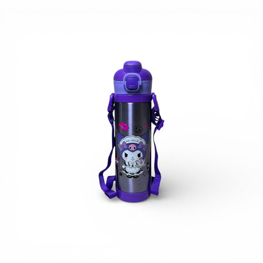 Kuromi Dual Sipper Stainless Steel Water Bottle 500ML