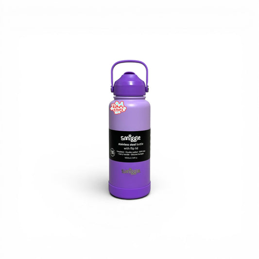 Original stainless metal Flip Lid water bottle 1000ML