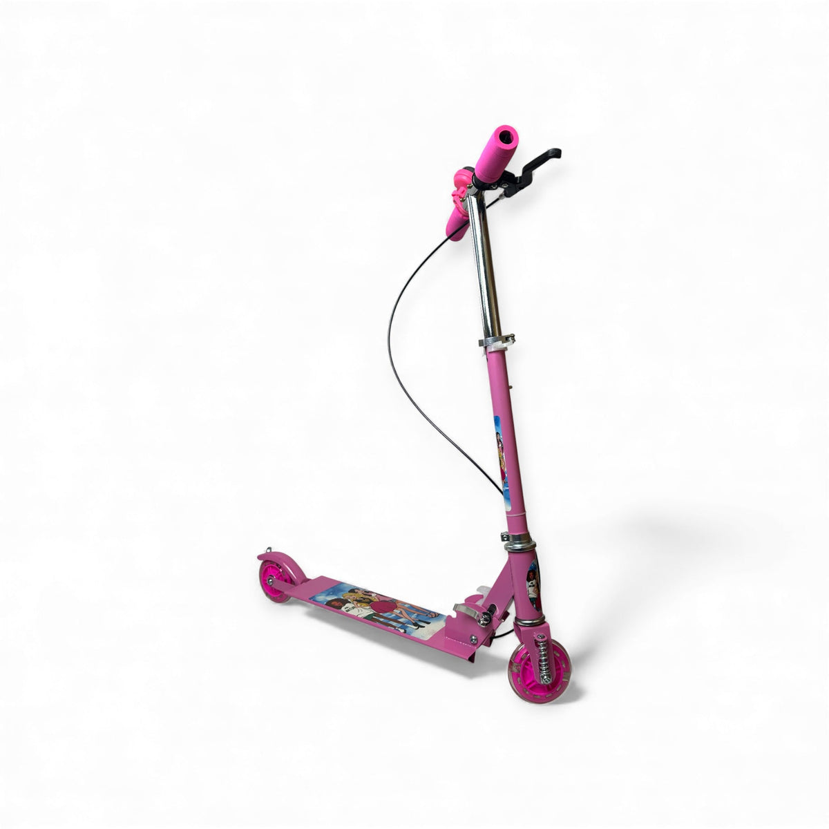 2 Wheeler Barbie Kick Scooter For Girls 3+Age