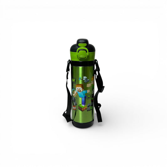 Minecraft  Dual Sipper Stainless Steel Water Bottle 500ML