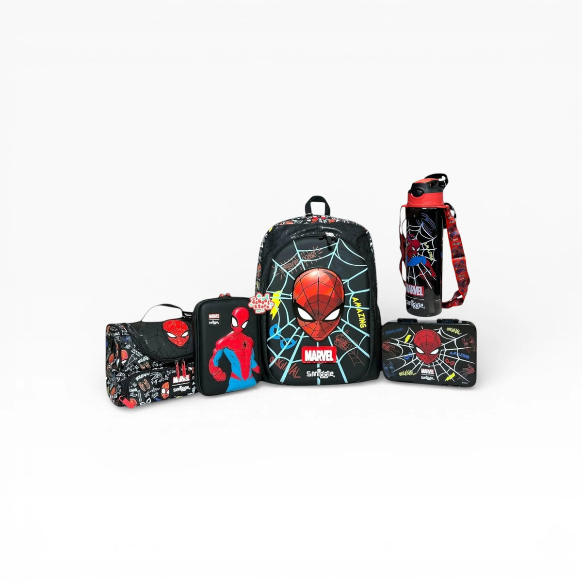 Original Spiderman 5 piece bundle For Grade 1 Till 5 Boys