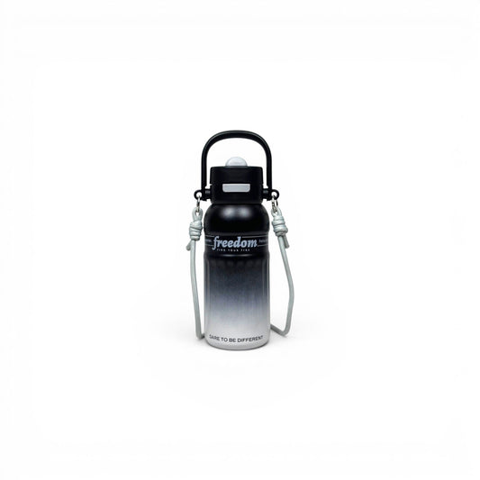 Stainless Metal Dual Sipper Water Bottle 700ML 7116