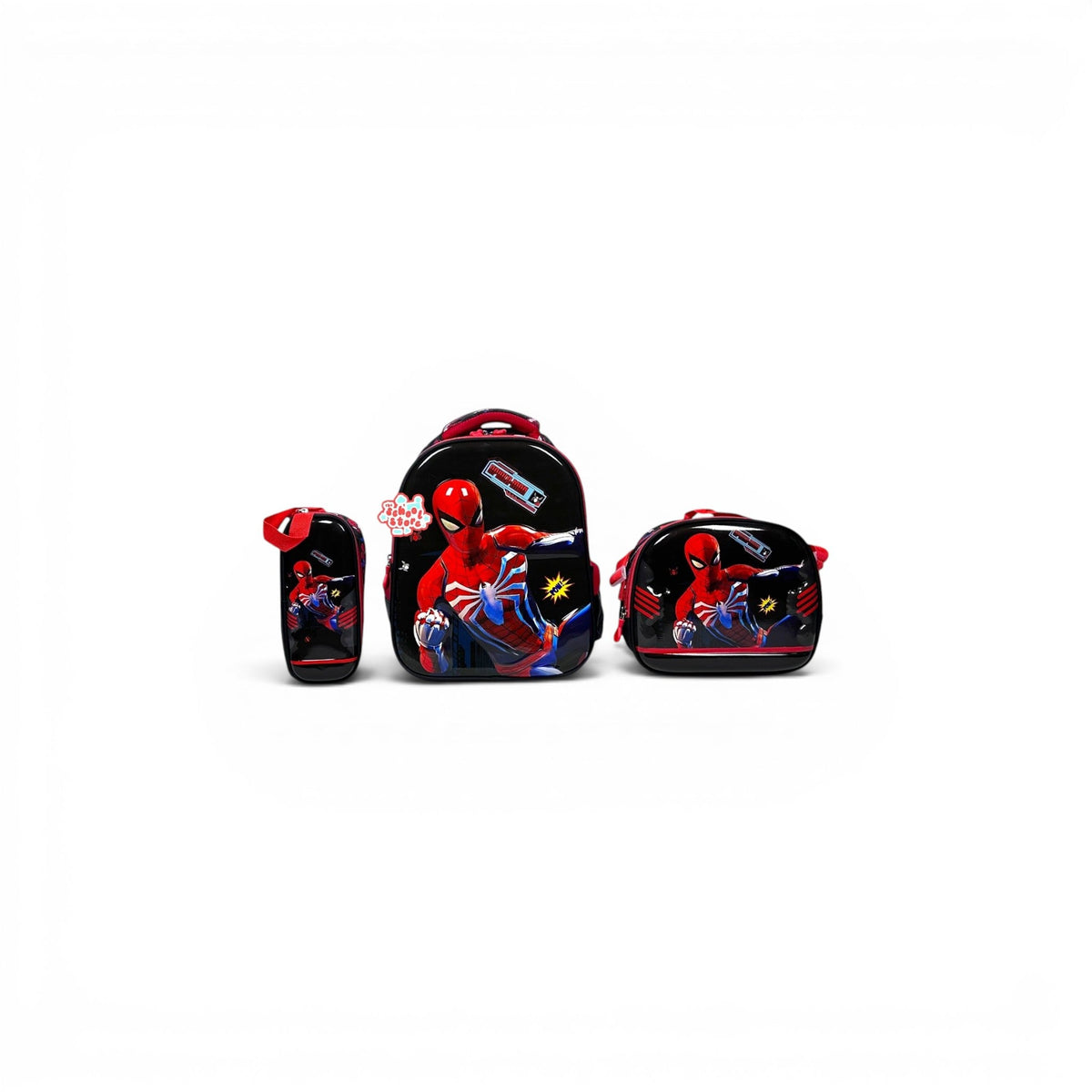14 Inch 3D Spiderman 3 PCS School Bag For Nursery Till KG Boys 2328-13