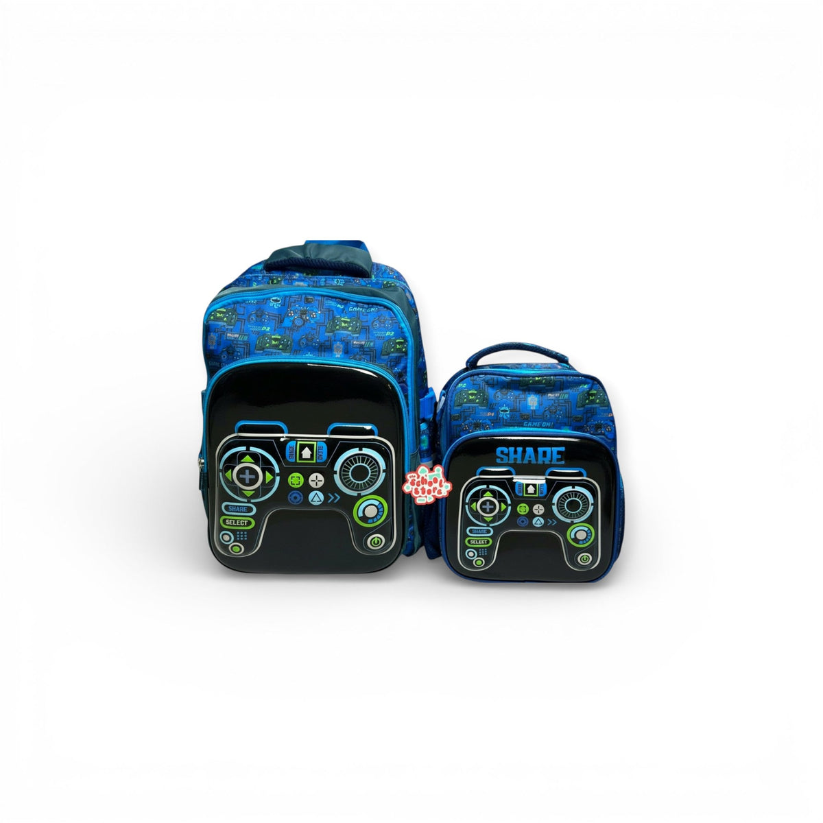 17 Inch 3D Gaming Console 2 Piece Set School Bag for Grade 1 Till Grade 3 Boys