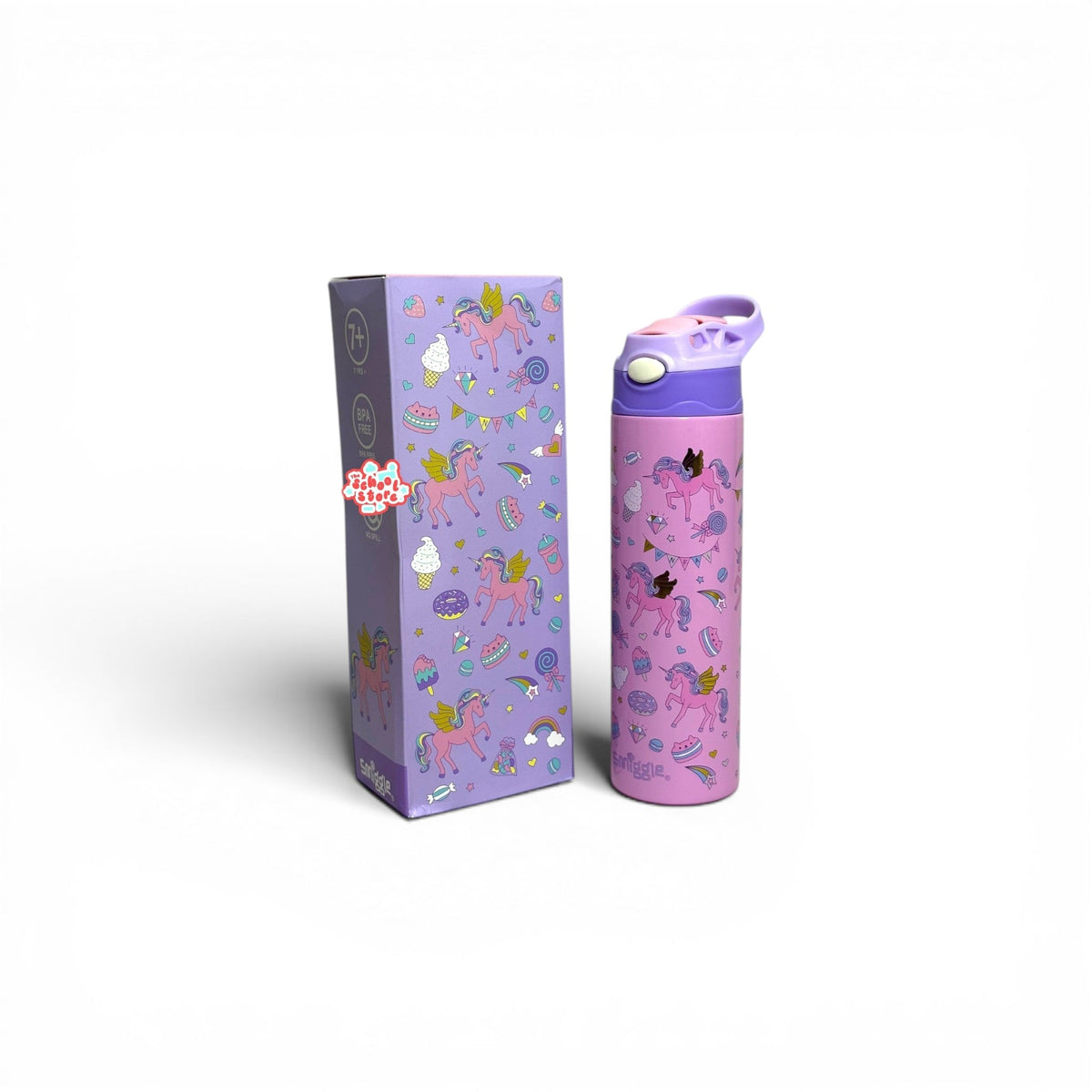 Unicorn Stainless Metal Sipper Water Bottle 520ML