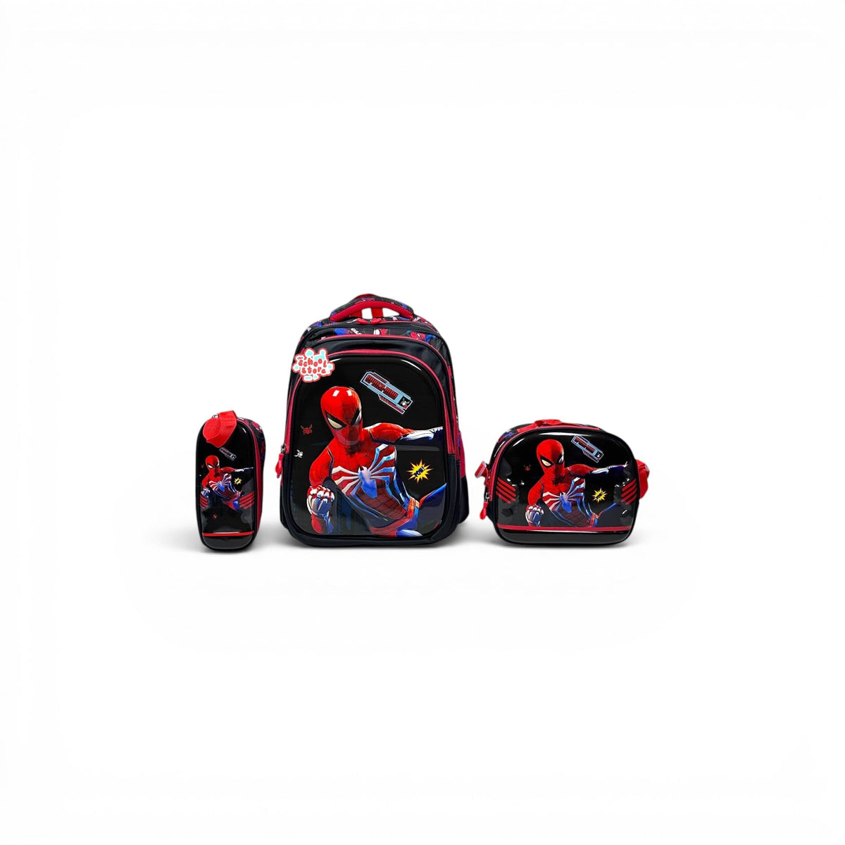 16 Inch 3D Spiderman 3 PCS School Bag For Class 1 Till 3 Boys 2368