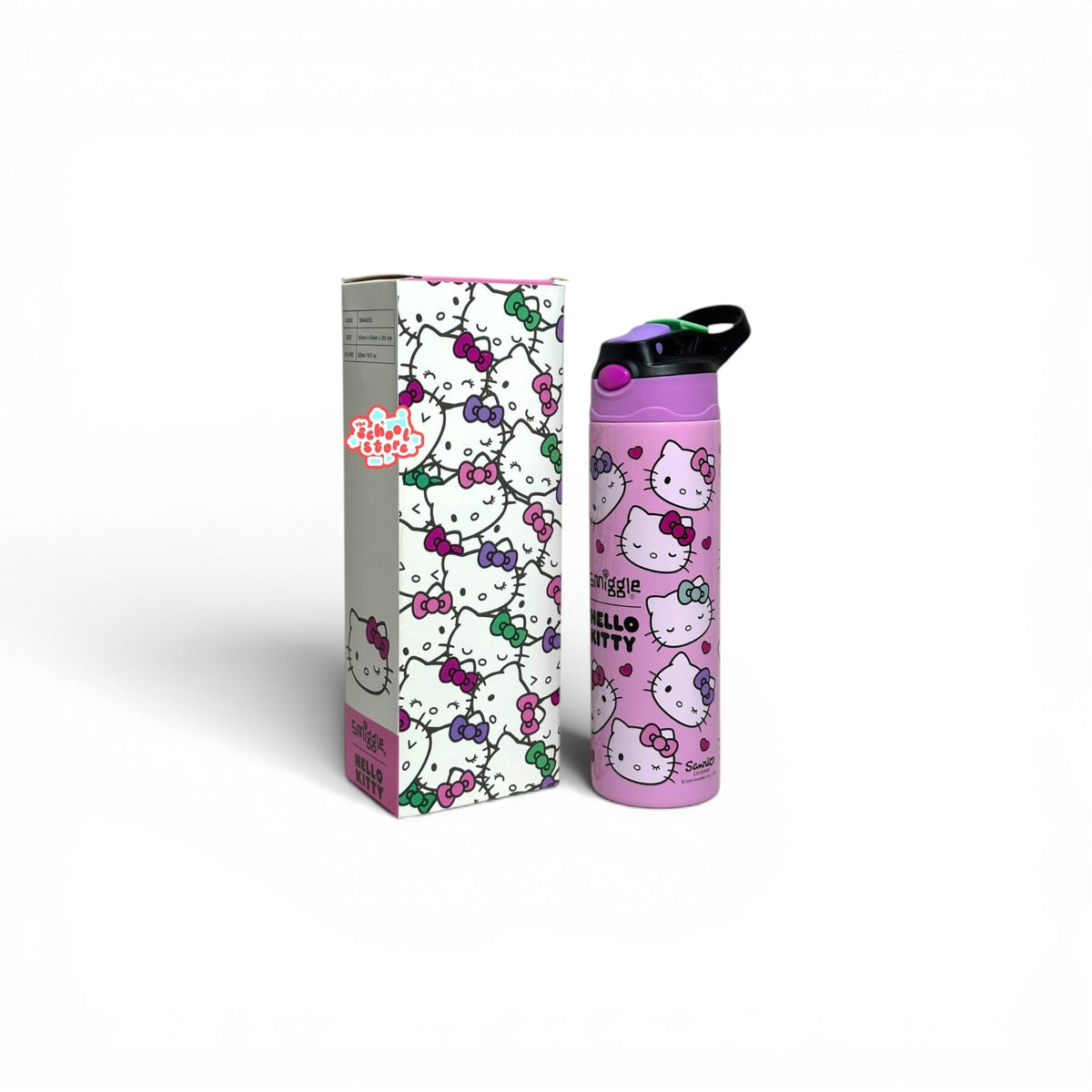 Hello Kitty Stainless Metal Sipper Water Bottle 520ML