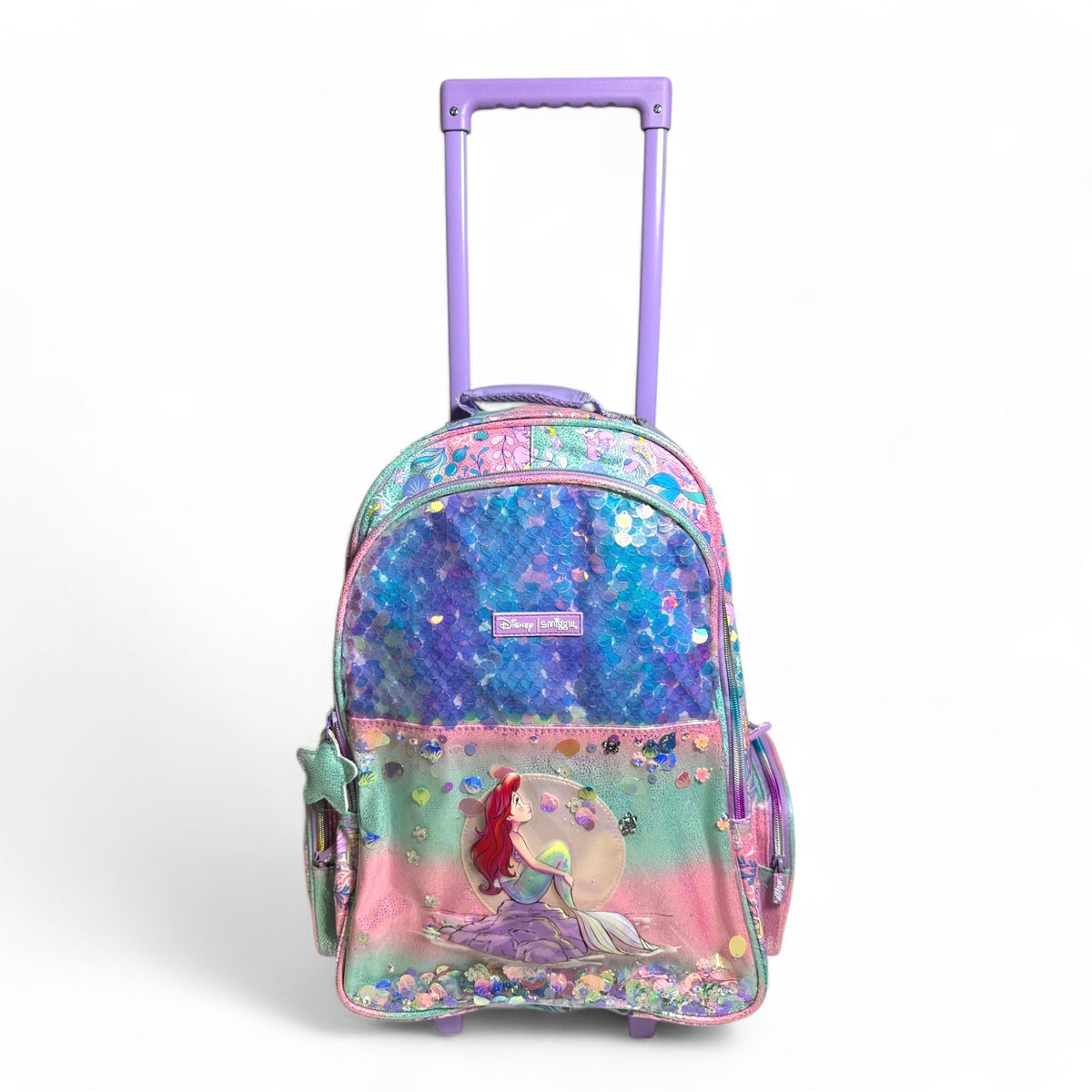 Original 20 Inch Mermaid Trolly School Bag Original for Grade 1 Till Grade 5 girls