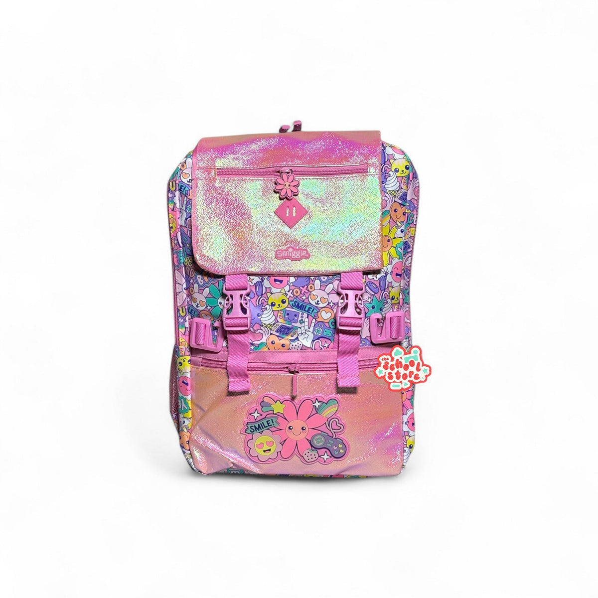 Original 19 Inch Pink Floral School Bag Original Grade 3 Till Grade 8 Girls