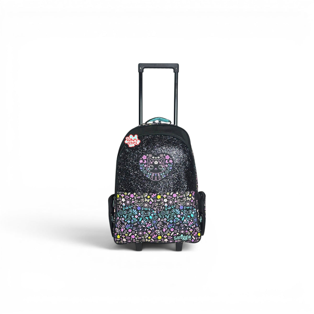 Original 20 Inch Cat Trolley School Bag for Grade 1 Till Grade 5 Girls