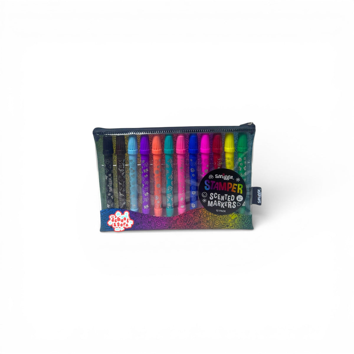 12 PCS Original Dino Stamper + Scented Markers