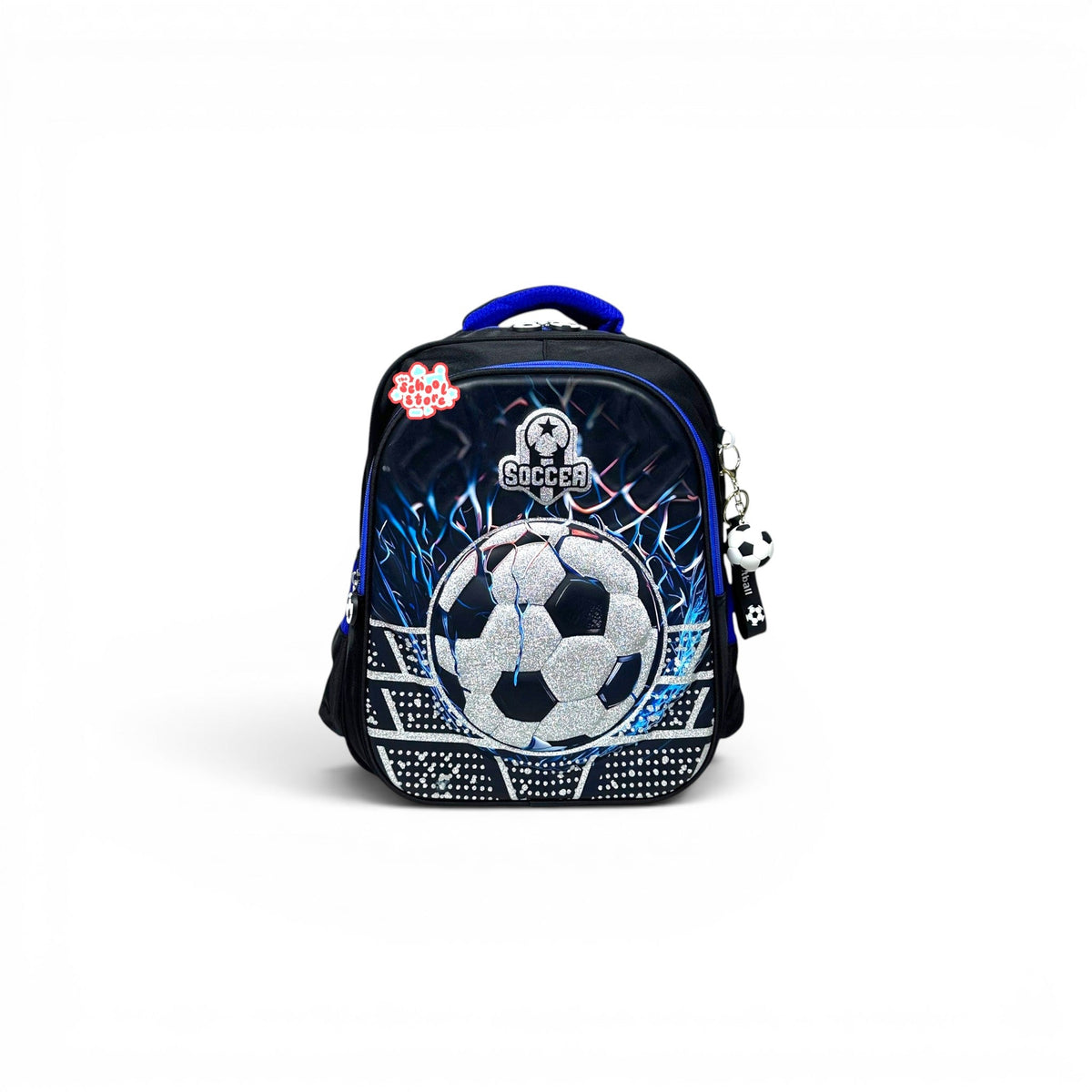 14 Inch 3D Football School Bag For Nursery Till KG Boys ( With Keychain ) 2614