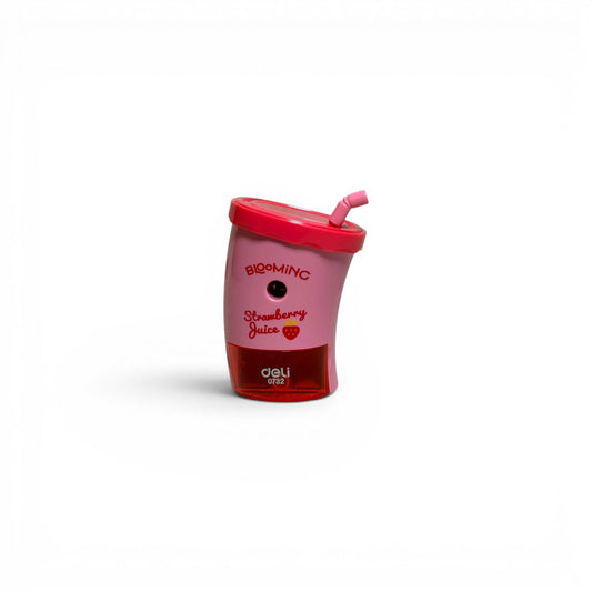 Blooming Strawberry Rotary Pencil Sharpener By Deli 0732