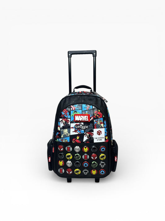Original 20 Inch Marvel Trolley School Bag Original for Grade 1 Till Grade 5 Boys