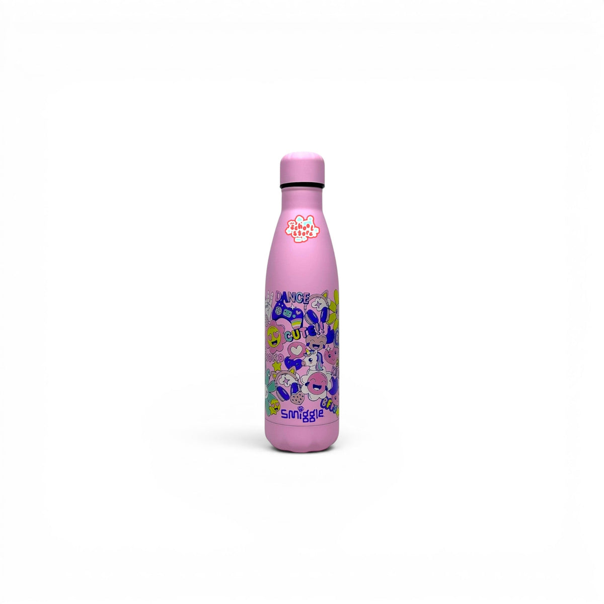 Premium Pink Floral Stainless Metal Water Bottle 500ML