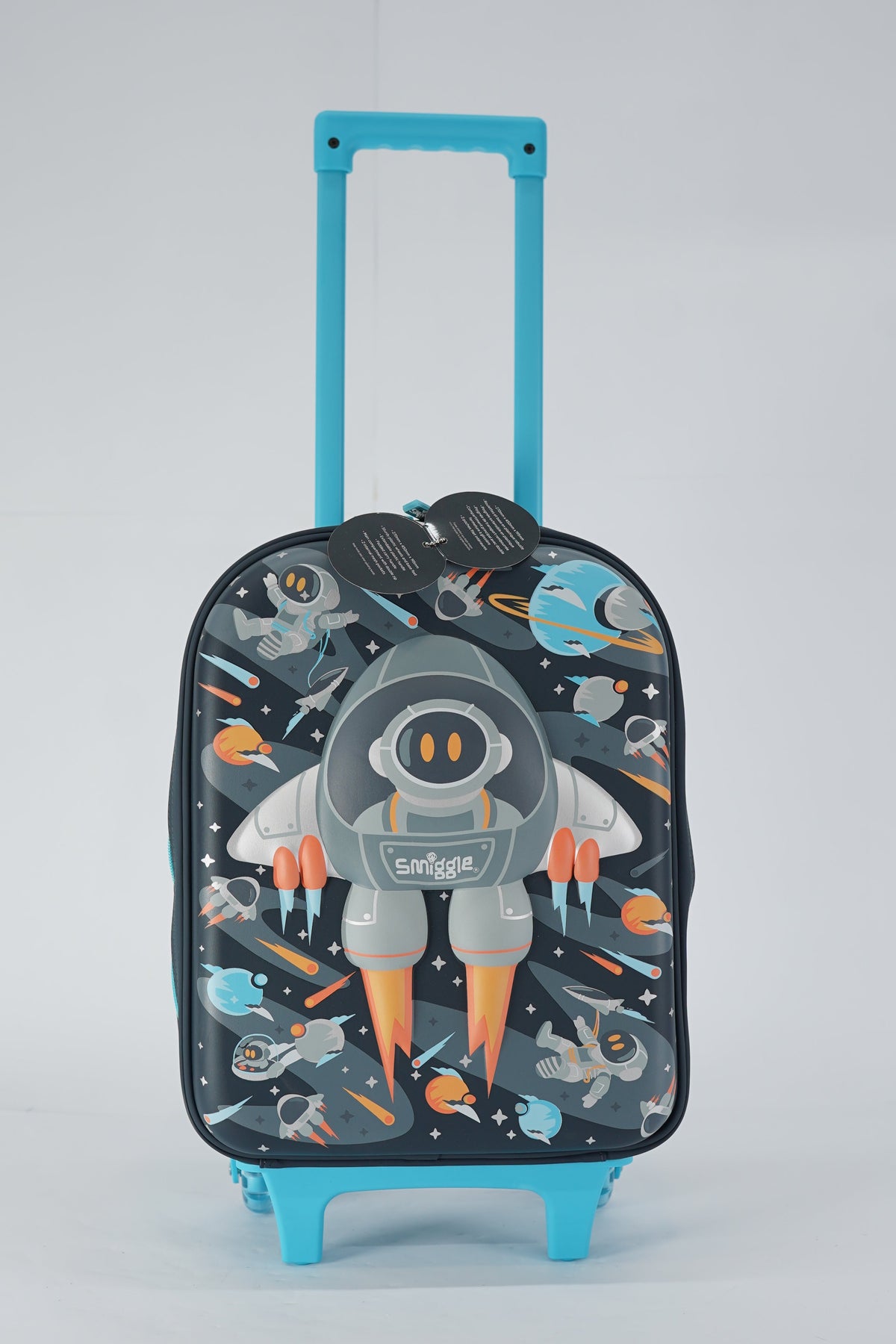Original Smiggle 16 Inch Space Astronaut  Junior Hardtop Trolley Bag For Nursery Till KG Kids