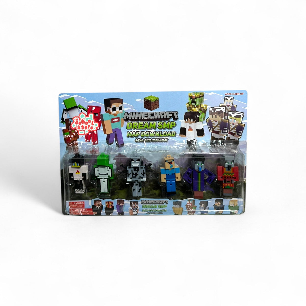Minecraft Dream SMP Map Action Figure Set 3+Age