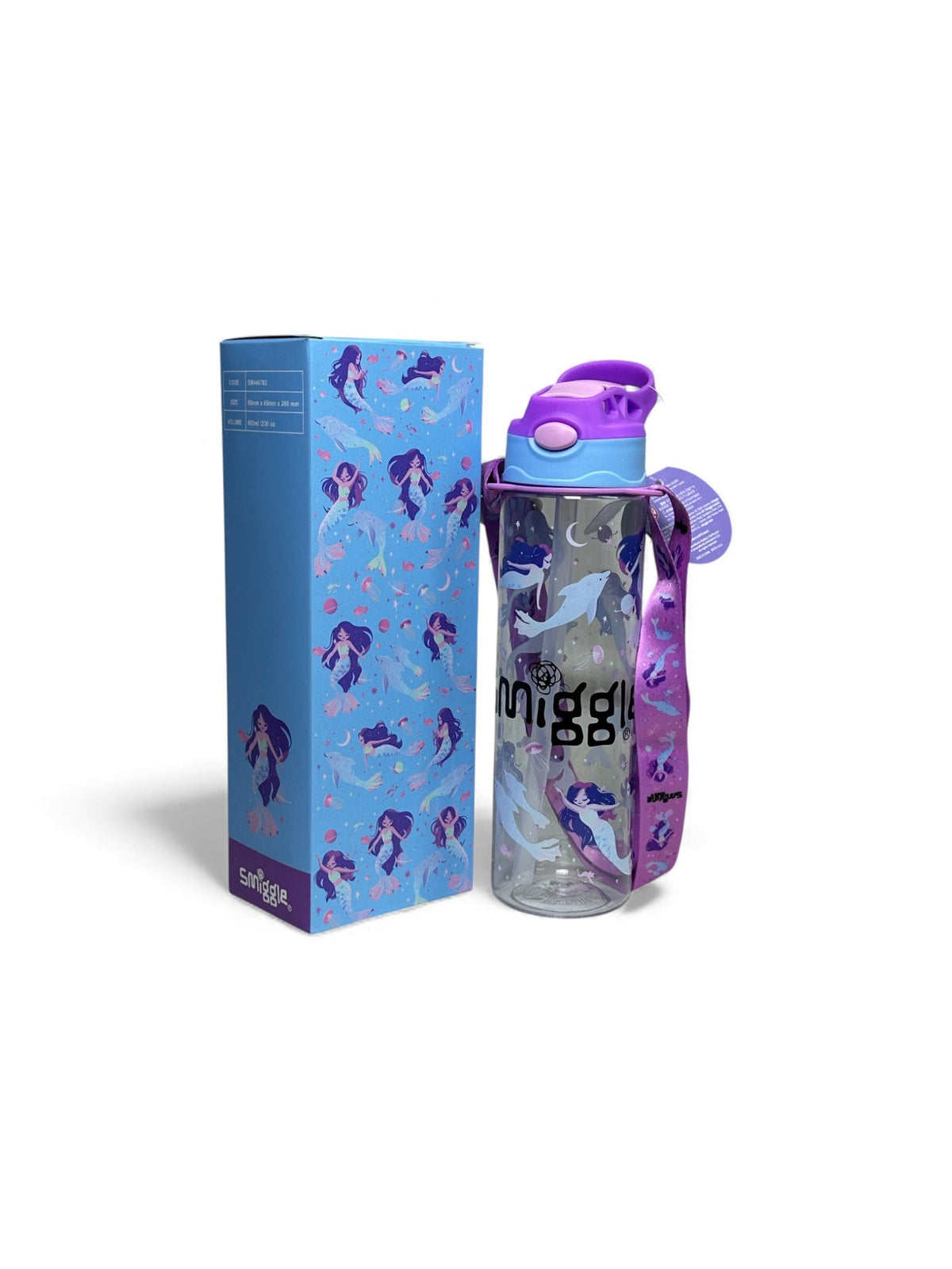 Mermaid BPA FREE Sipper Water Bottle 680ML/ 23FL OZ