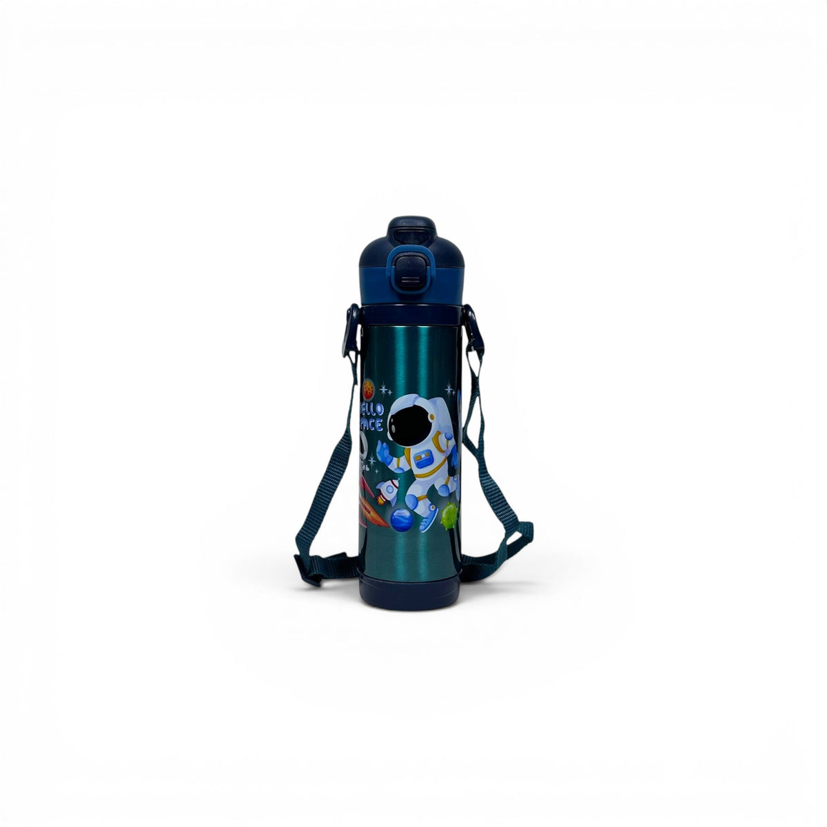 Space Astronaut Dual Sipper Stainless Metal Water Bottle 500ML GB-500